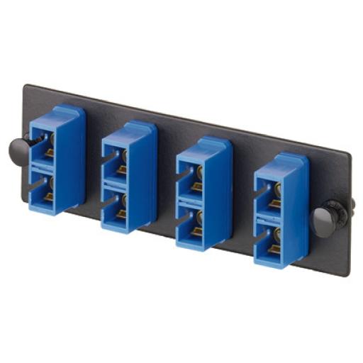 [PANDUIT_FAP3WBUDSCZ] Panduit Placa Acopladora de Fibra Optica FAP, Con 3 Conectores SC Duplex (6 Fibras), Para Fibra Monomodo OS1/OS2, Color Azul