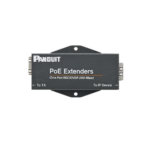 [PANDUIT_POEXRX1] Panduit Receptor PoE/PoE+ Para Uso con Transmisor POEXTX1, Hasta 610 Metros (2000 ft) con Cable Cat5e o Cat6, 10/100Mbps