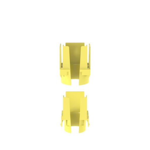 [PANDUIT_FIDT2X2LYL] Panduit Tapa con 1 Salida a Tubo Corrugado de 1.5in (38mm), Para uso con Canaletas 2X2 FiberRunner™, Color Amarillo