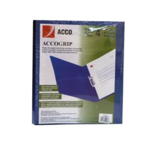 [ACCO_P0963] Acco CARPETA ACCO GRIP T3 SH-963 CARTA AZUL OBSCURO C/4