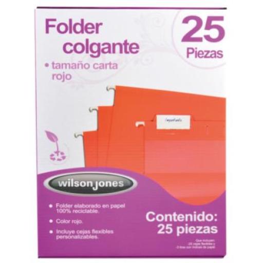 [ACCO_P3639] Acco Folder Acco Colgante Carta Color Rojo c/25 Piezas