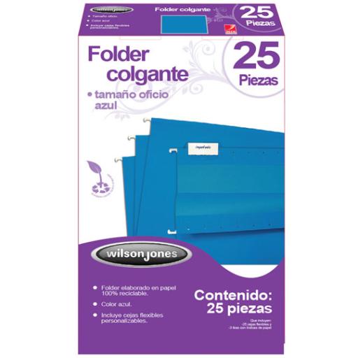 [ACCO_P3634] Acco Folder Acco Colgante Oficio Color Azul c/25 Piezas