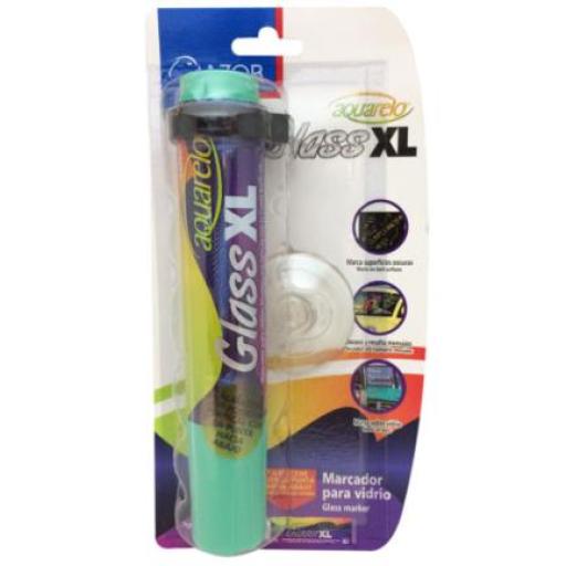[AZOR_22125VE] Azor Marcador Aquarelo Glass XL Punta Cincel Color Verde Blister C/1 Pza