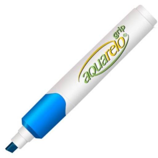 [AZOR_2200AC] Azor Marcador Aquarelo Grip Color Azul Claro C/12 Pzas