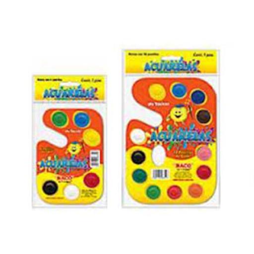 [BACO_AC002] Baco ACUARELA BACO PALETA CARTON C/12 COLORES