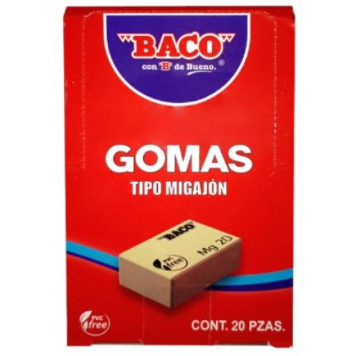 [BACO_GM012] Baco Goma Baco Migajón MG-20 Caja c/20 Pzas