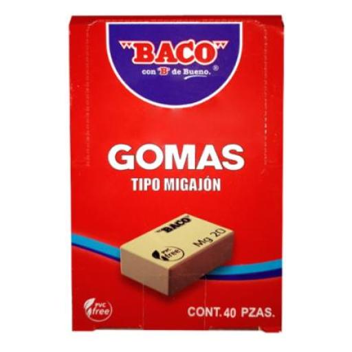 [BACO_GM011] Baco Goma Baco Migajón MG-40 Caja c/40 Pzas