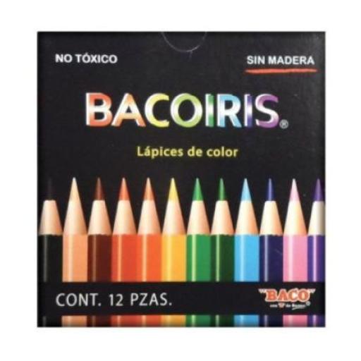 [BACO_LP002] Baco Colores Baco Bacoiris Cortos Caja C/12 Pzas