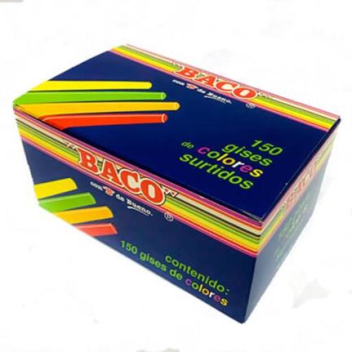 [BACO_GS008] Baco GIS BACO COLORES TIC-150 CAJITA C/150 PIEZAS