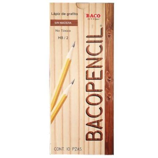 [BACO_53312] Baco Lápiz Baco Pencil HB/2 Amarillo C/10 Pzas