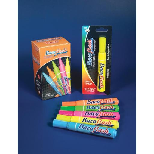 [BACO_BACOFLASHRS] Baco RESALTADOR BACOFLASH ROSA C/12