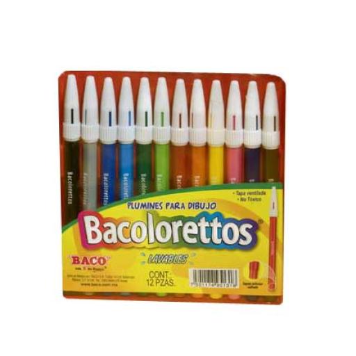 [BACO_MR119] Baco MARCADOR BACOLORETO PLUMIN C/12