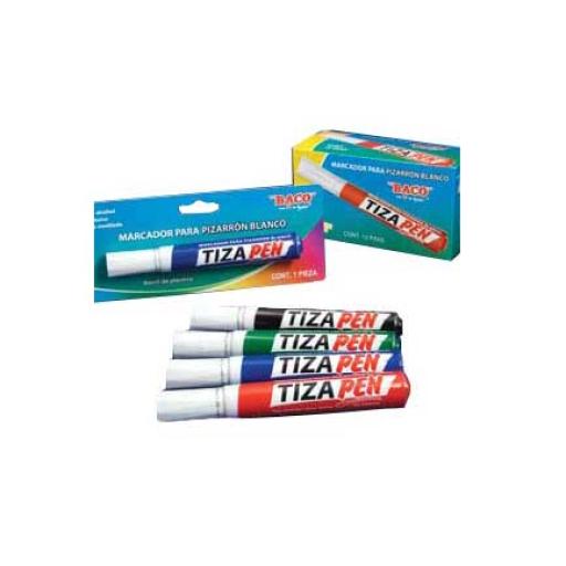 [BACO_MR029] Baco MARCADOR BACO TIZAPEN PLASTICO NEGRO C/12