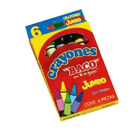 [BACO_CY004] Baco CRAYON BACO REDONDO JUMBO CAJA C/6