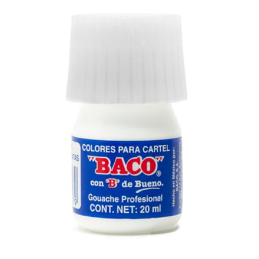 [BACO_PN025] Baco PINTURA BACO P/CARTEL 20ML BLANCO P/LETRERO #72 C/10