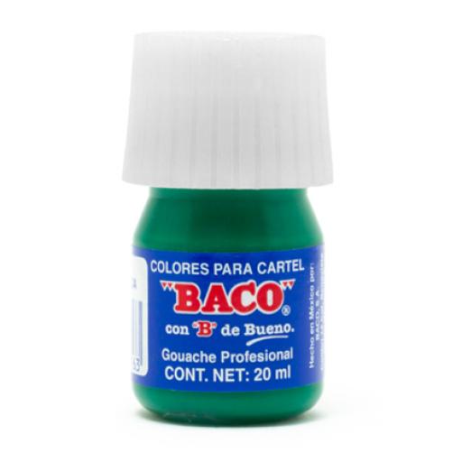 [BACO_PN015] Baco PINTURA BACO P/CARTEL 20ML VERDE ESMERALDA #63 CAJA/10