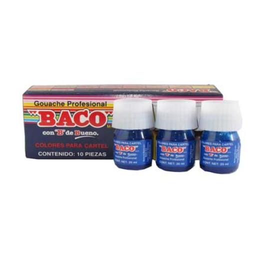 [BACO_PN019] Baco PINTURA BACO P/CARTEL 20ML AZUL ULTRAMAR C/10