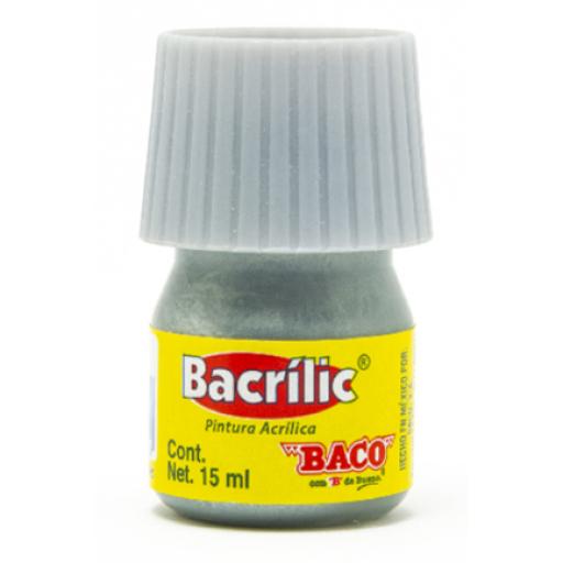 [BACO_PN082] Baco PINTURA BACO ACRÍLICA PLATA 15ML C/10