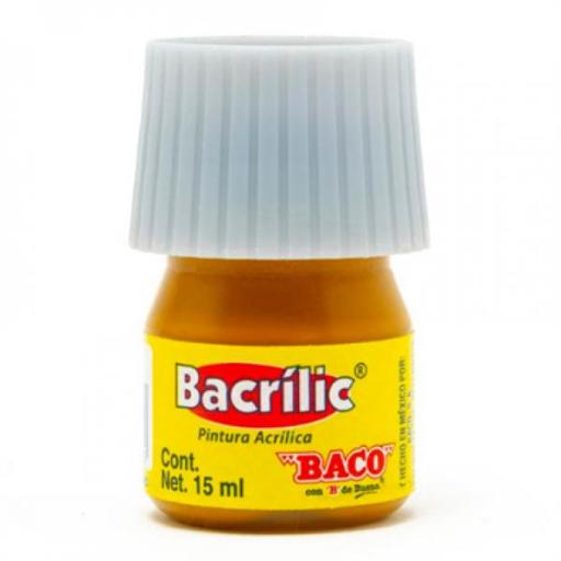 [BACO_PN066] Baco Pintura Baco Bacrílic Acrílica 15ml Color Ocre C/10 Pzas