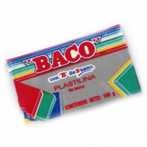[BACO_PL011] Baco PLASTILINA BACO MARQUETA 180GR GRIS No.59