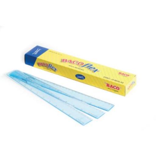[BACO_RG018] Baco REGLA IRROMPIBLE BACO 30 CMS COLORES CAJA C/25
