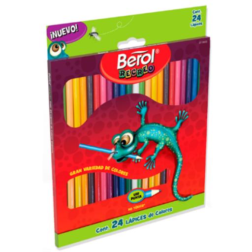 [BEROL_2118632] Berol Colores Berol Recreo Largos Unipunta C/24 Pzas