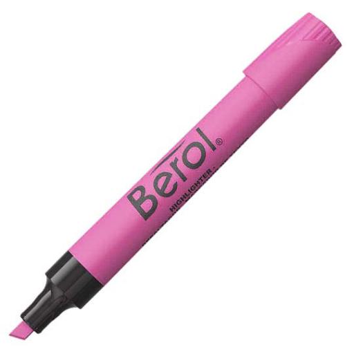 [BEROL_11201212112] Berol RESALTADOR BEROL ROSA PQTE/12