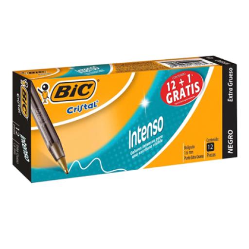 [BIC_939687] BIC BOLÍGRAFO BIC CRISTAL INTENSO 1.6 MM NEGRO C/12