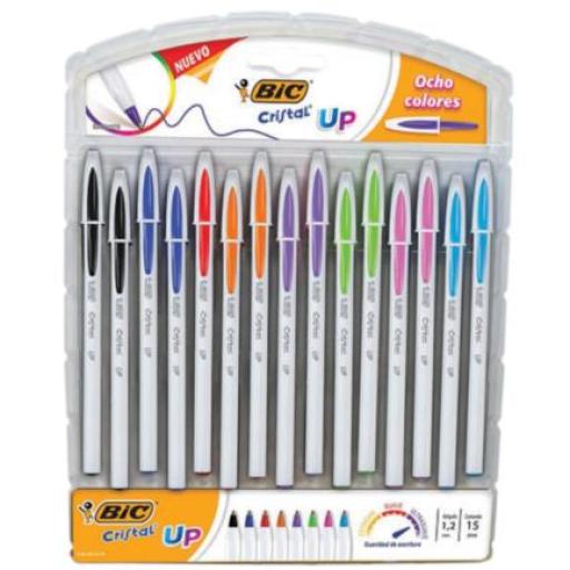 [BIC_943497] BIC BOLIGRAFO BIC CRISTAL UP COLORES SURTIDOS C/15 1.2MM