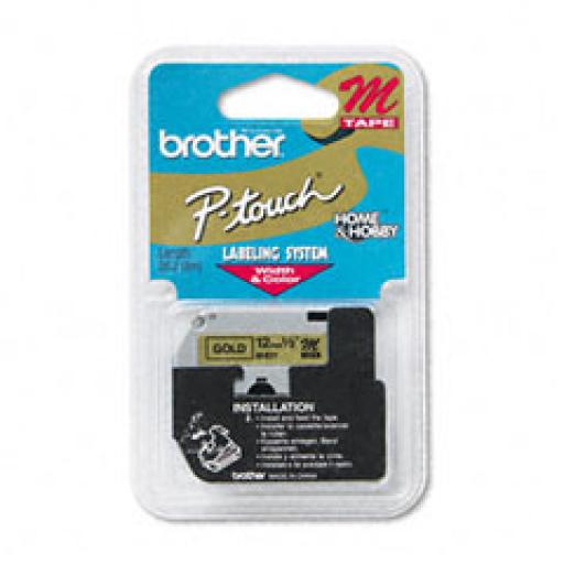 [BROTHER_M831] Brother CINTA BROTHER M831 NEGRO/DORADO 12MM PT85 100/110