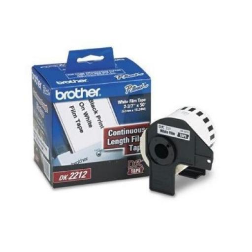 [BROTHER_DK2212] Brother CINTA BROTHER PLASTICA BLANCA CONTINUA ROLLO 23/7PULX50PIE