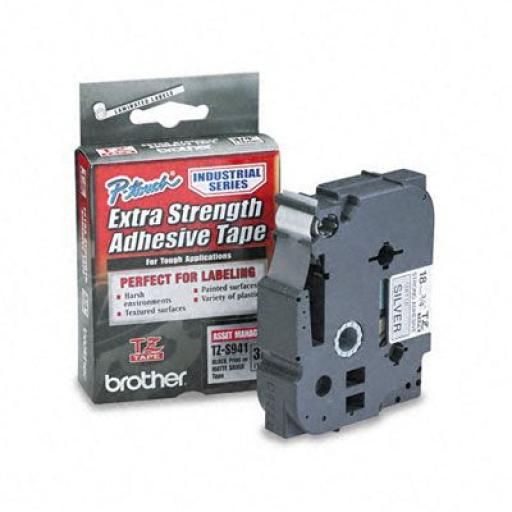 [BROTHER_TZES941] Brother CINTA BROTHER TZES941 NEGRO S/PLATA MATE