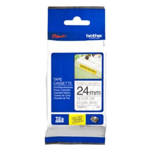 [BROTHER_TZES151] Brother CINTA BROTHER TZES151 24MM NEGRO SOBRE BLANCO EXTRA ADHESIVO