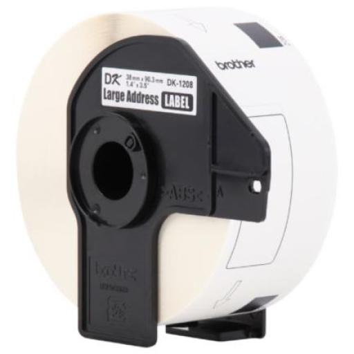 [BROTHER_DK1208] Brother Etiqueta Brother Precortada Blanca 38mmx90.3mm 400 Etiquetas