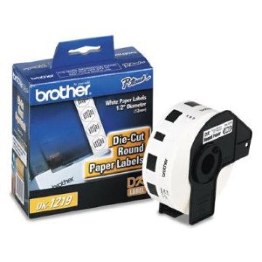 [BROTHER_DK1219] Brother Etiqueta Brother Precortada Blanca 12mm 1200 Etiquetas