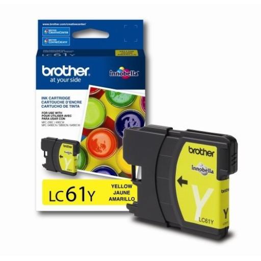 [BROTHER_LC61Y] Cartucho Brother Innobella LC61Y Amarillo.