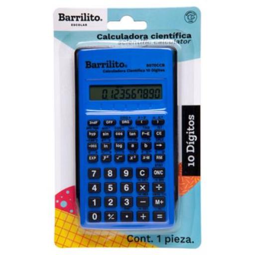 [BARRILITO_8070CCB] Barrilito Calculadora Científica Barrilito 10 Digitos 1 Pza
