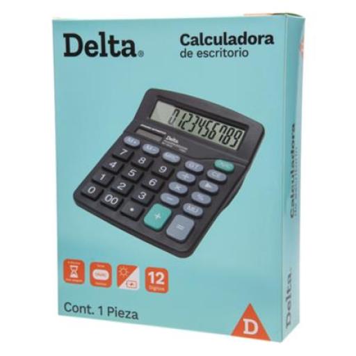 [BARRILITO_7808CDE] Barrilito Calculadora Barrilito Delta Escritorio 12 Dígitos 13.2x11 cm Batería de Botón