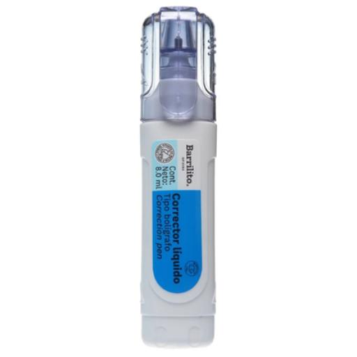[BARRILITO_CL8] Barrilito Corrector Líquido Barrilito Bolígrafo 8ml 1 Pza