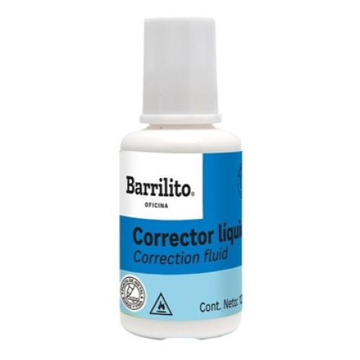 [BARRILITO_CL12] Barrilito Corrector Líquido Barrilito Bote 12ml 1 Pza