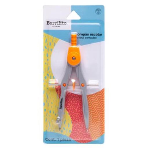 [BARRILITO_250] Barrilito Compás Barrilito Escolar Metálico 1 Pza