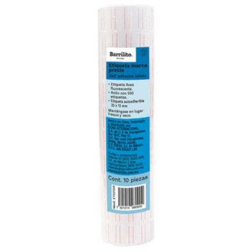 [BARRILITO_ET2212] Barrilito Etiqueta Blanca Barrilito Precio 22x12mm Rollo C/550 Etiquetas