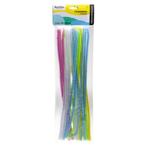 [BARRILITO_P002F] Barrilito Limpiapipas Barrilito Colores Brillantes Bolsa C/30 Pzas