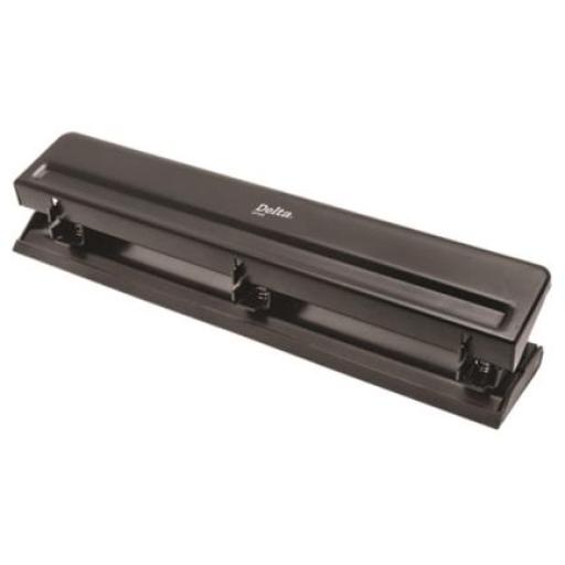 [BARRILITO_DP102] Barrilito Perforadora Barrilito Delta 3 Orificios Color Negro