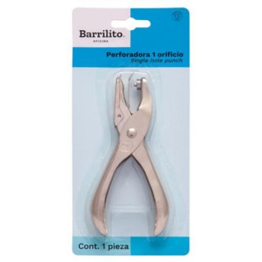 [BARRILITO_809] Barrilito Perforadora Barrilito 1 Orificio 1/8" Blister