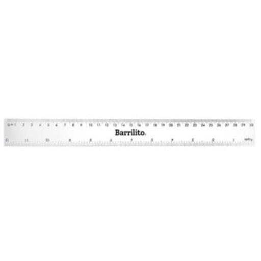 [BARRILITO_1136] Barrilito Regla Barrilito Plástico 30cm