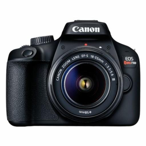 [CANON_2628C003AA] Canon Camara Canon EOS Rebel T100 con Lente EF-S 18-55DCIII