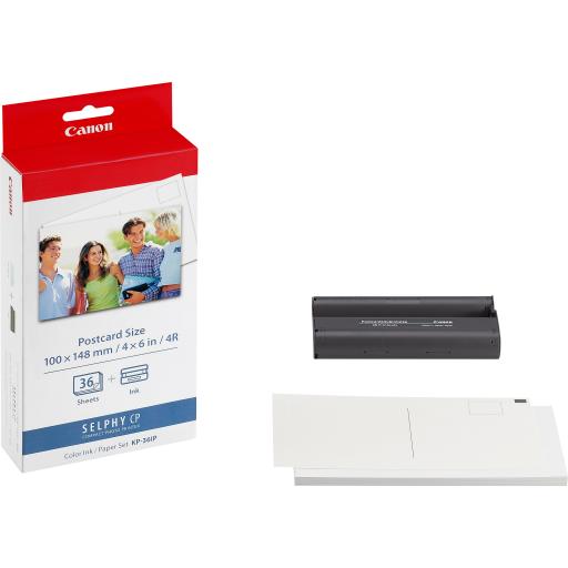 [CANON_7737A001AH] Canon Papel Tinta Canon KP-36IP 4X6 CP400 36 Hojas