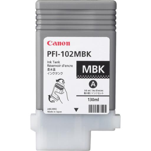 [CANON_0894B001AA] Canon TINTA CANON NEGRO MATTE PFI-102 MBK (SOLO iPF605 /