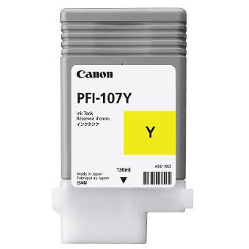 [CANON_6708B001AA] Canon TANQUE TINTA CANON AMARILLO PFI-107Y 130ML